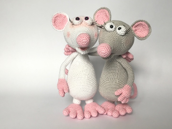 De Gerbera-Outfit, vor Muis Flora, zonder Figur. Haakpatroon