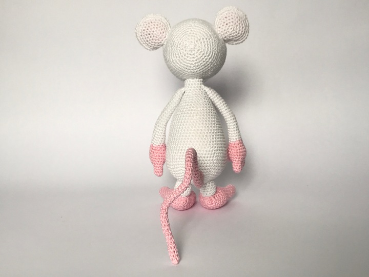 De Gerbera-Outfit, vor Muis Flora, zonder Figur. Haakpatroon