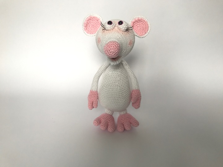 De Gerbera-Outfit, vor Muis Flora, zonder Figur. Haakpatroon