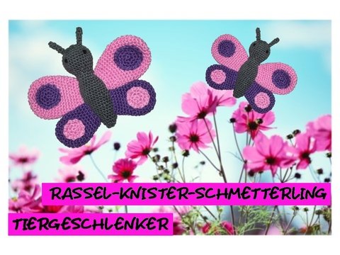 Häkelanleitung Rassel-Knister-Schmetterling