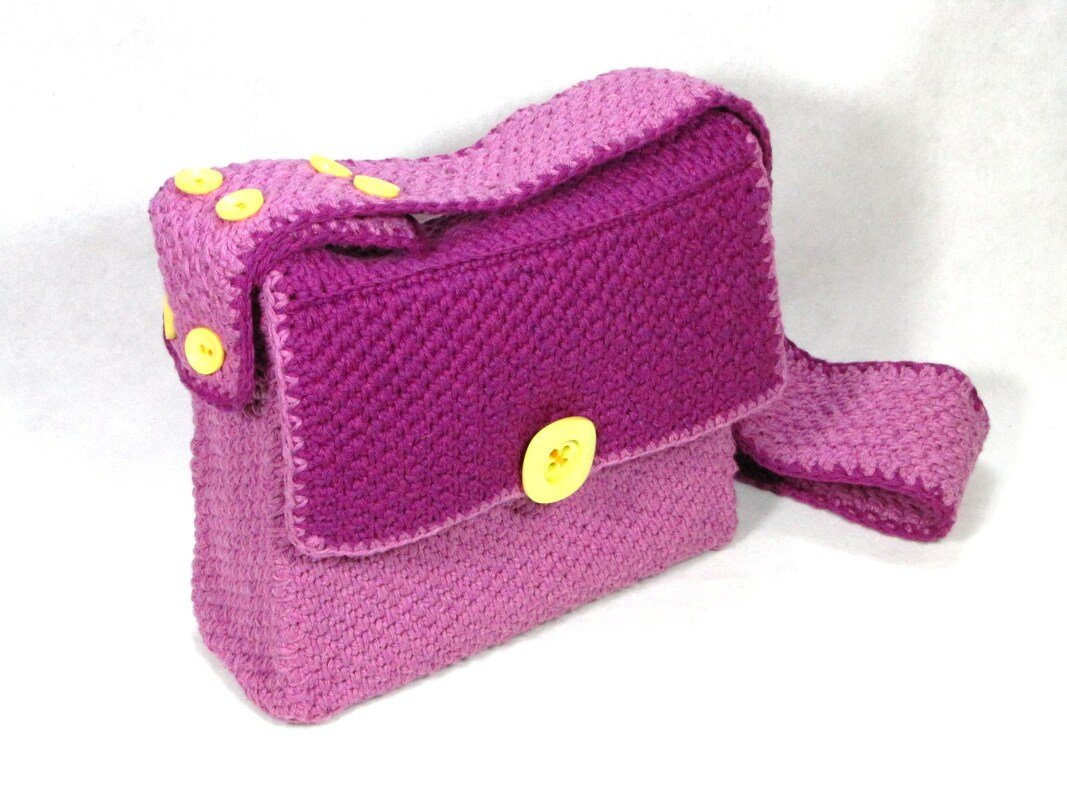 Kindergarten-Tasche mit verstellbarem Gurt - Häkelanleitung - Bild 3