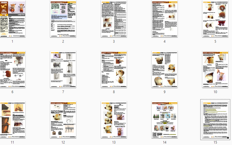 089DE Häkelanleitung Lustiger Kater - Amigurumi PDF Pertseva CP - Bild 3