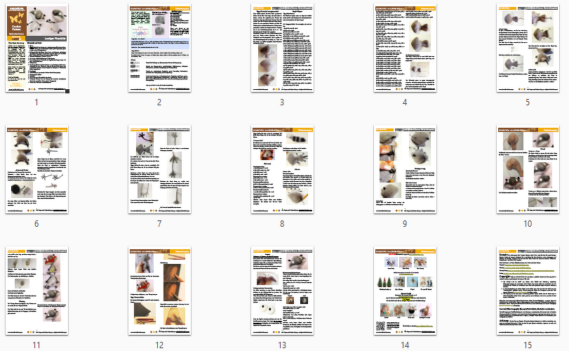 091DE Häkelanleitung Lustiger Waschbär - Amigurumi PDF Pertseva CP - Bild 3