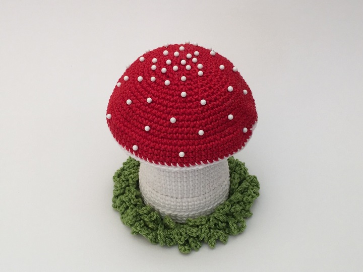 Nadelkissen Fliegenpilz Häkelanleitung
