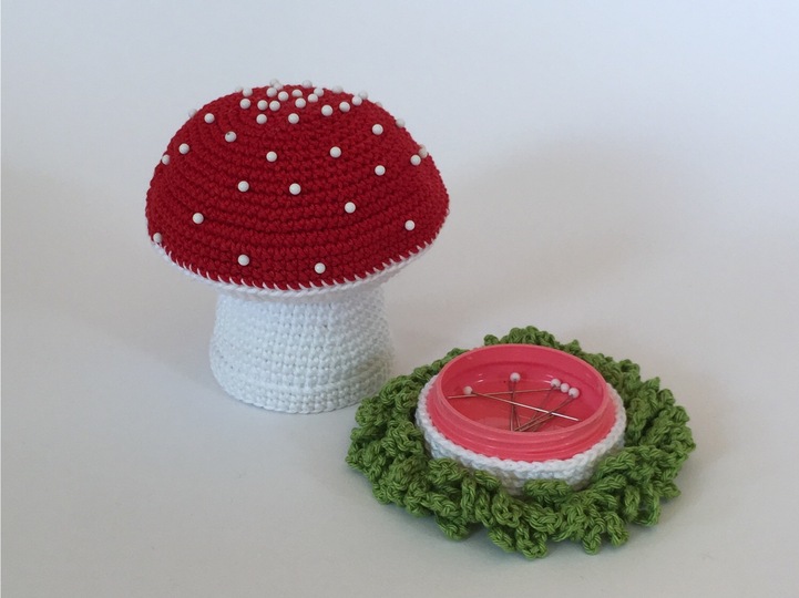 Nadelkissen Fliegenpilz Häkelanleitung
