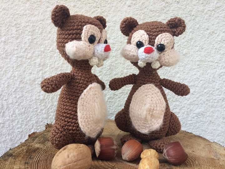 Häkelanleitung für ein Backenhörnchen