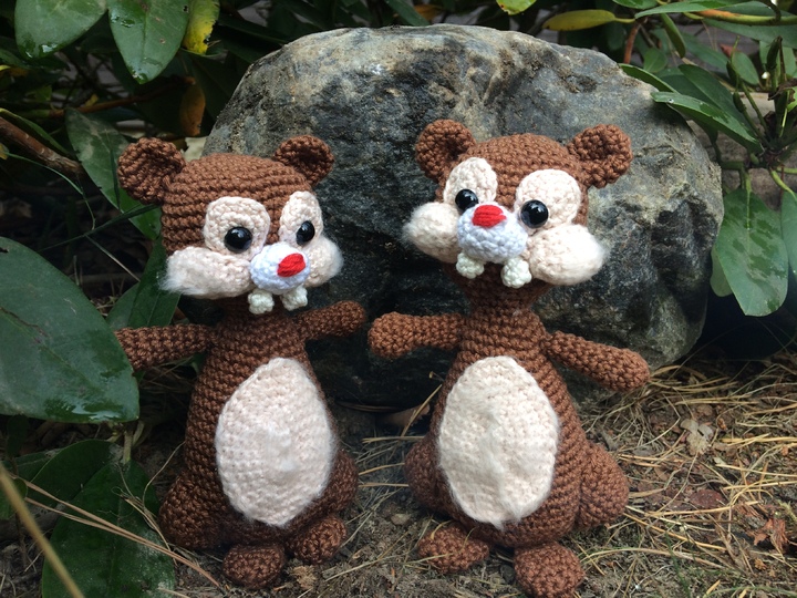 Häkelanleitung für ein Backenhörnchen