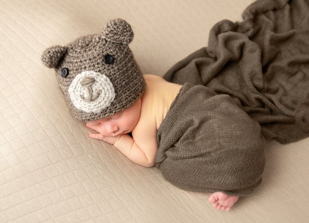Bärenmütze - geeignet für jedes Garn und jeden Kopfumfang - für Babys, Kinder und Erwachsene