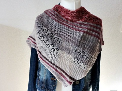 Strickanleitung Tuch "Happy Hours"