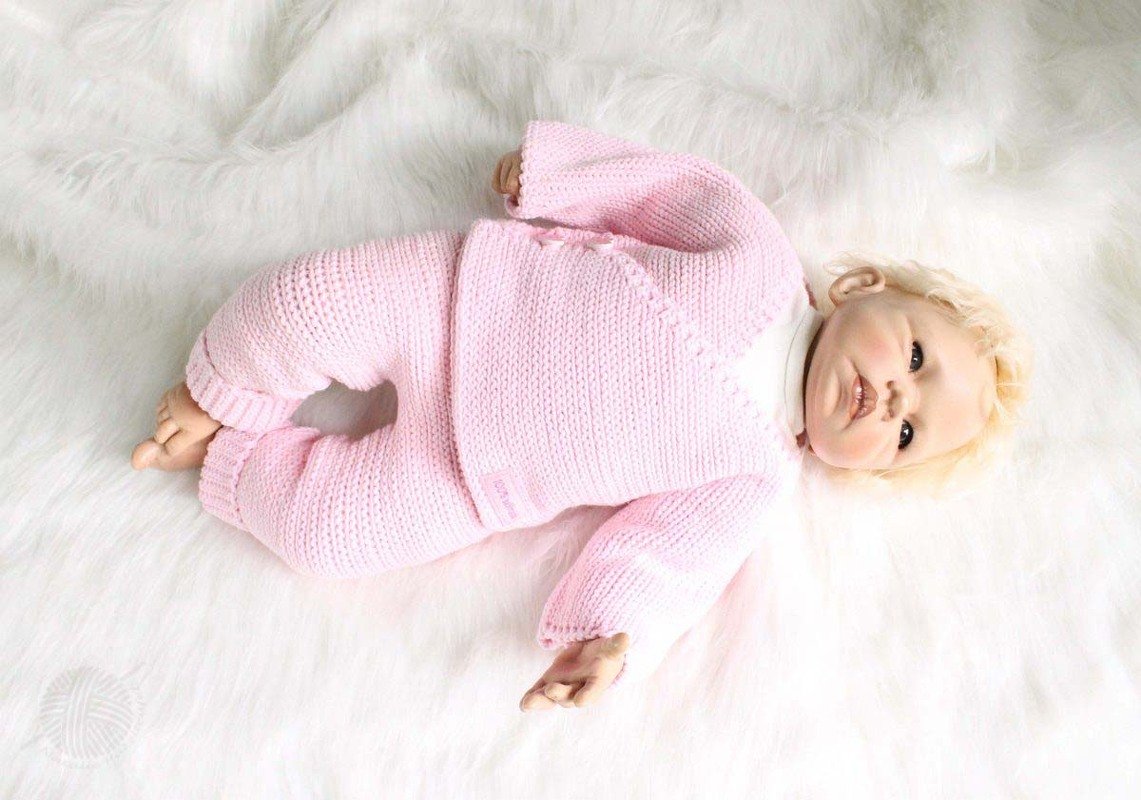 2 PDFs Spar-Set : Wickeljacke + Hose im Stricklook, Gr. 50-92/116 - Bild 13