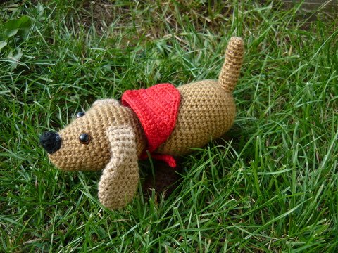 Häkelanleitung Dackel