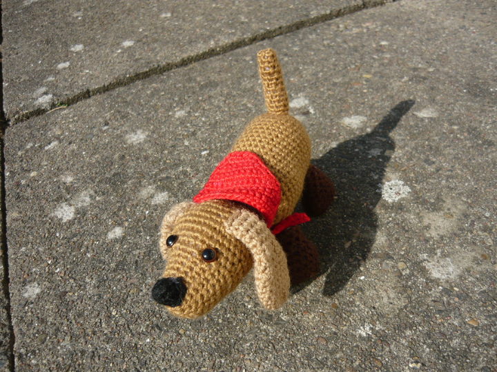 Häkelanleitung Dackel