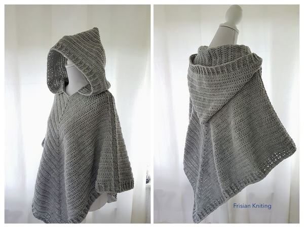 Hooded baby poncho knitting pattern free