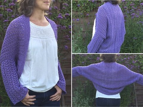 Strickanleitung für Seelenwärmer "Lavendeltraum" Größe 36-40