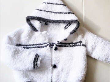 Sterntaler Babyjacke Teddy: Giacca Bimba In Morbido Pile, Con Cappuccio E Cerniera, Felpa Orsetto