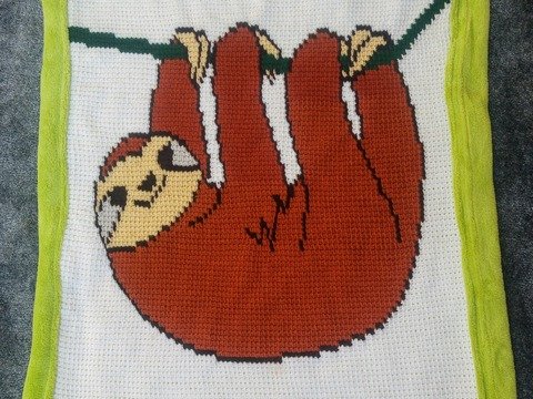 Decke für Neugeborene (Faultier)