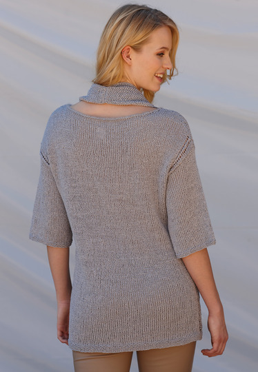 Strickanleitung Pullover mit Loopkragen Armina