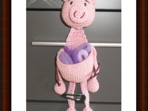 Haarspangenhalter, Haargummihalter Schwein