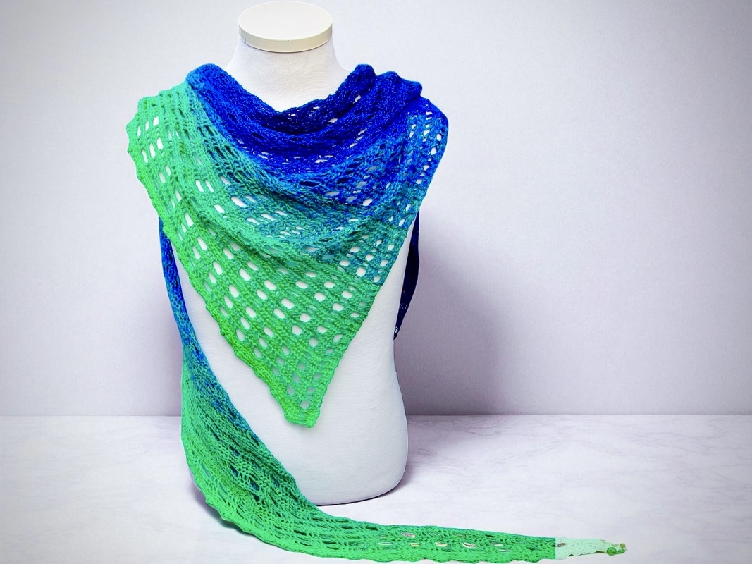Triangular Scarf Window View - Crochet Pattern - Image 6