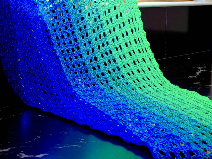 Triangular Scarf Window View - Crochet Pattern