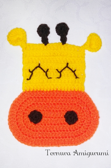 Crochet pattern of coasters PDF english-deutsch-dutch ternura amigurumi