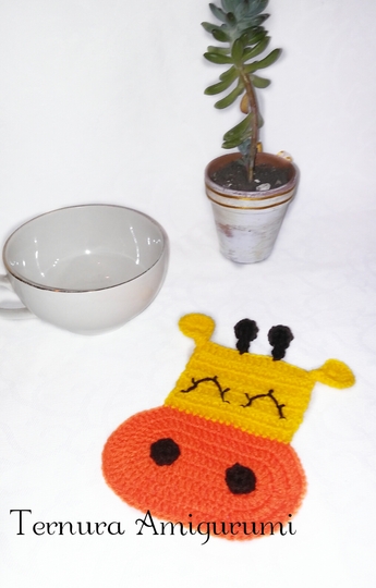 Crochet pattern of coasters PDF english-deutsch-dutch ternura amigurumi