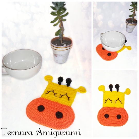 Häkelanleitung für Untersetzer PDF english-deutsch-dutch ternura amigurumi