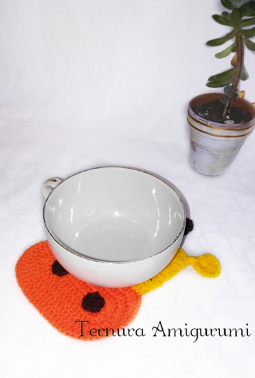 Häkelanleitung für Untersetzer PDF english-deutsch-dutch ternura amigurumi