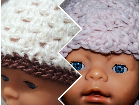 Babymützen Set Muschel & Kuschel (Mit Größentabelle für alle Größen)