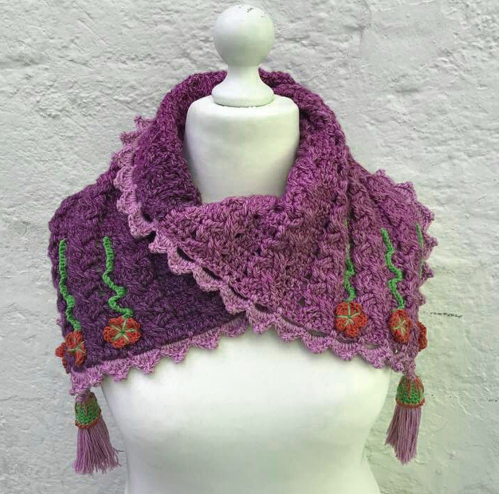 gehäkelter Schluckaufloop "Zopfwunder" - Bild 2