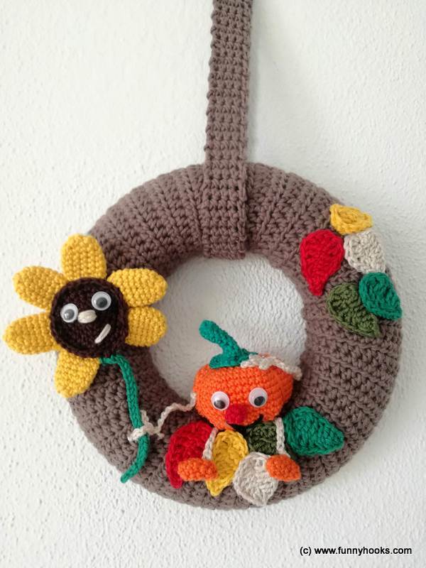 Herbstlicher Türkranz "funny pumpkin"