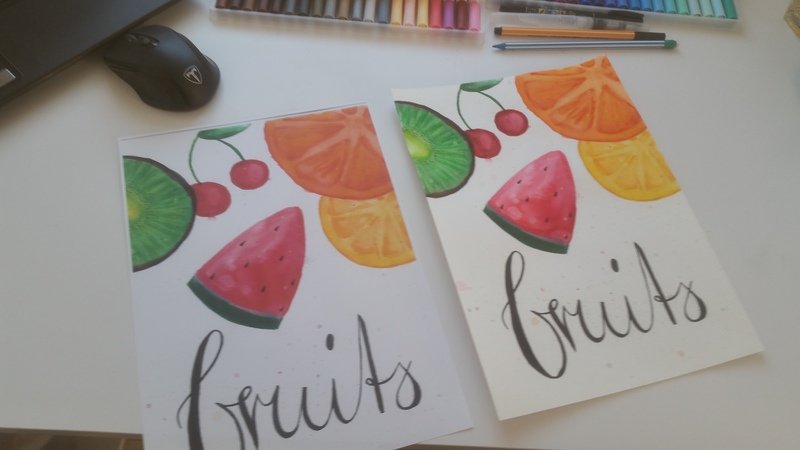 Fruits A4 / Poster / Deko