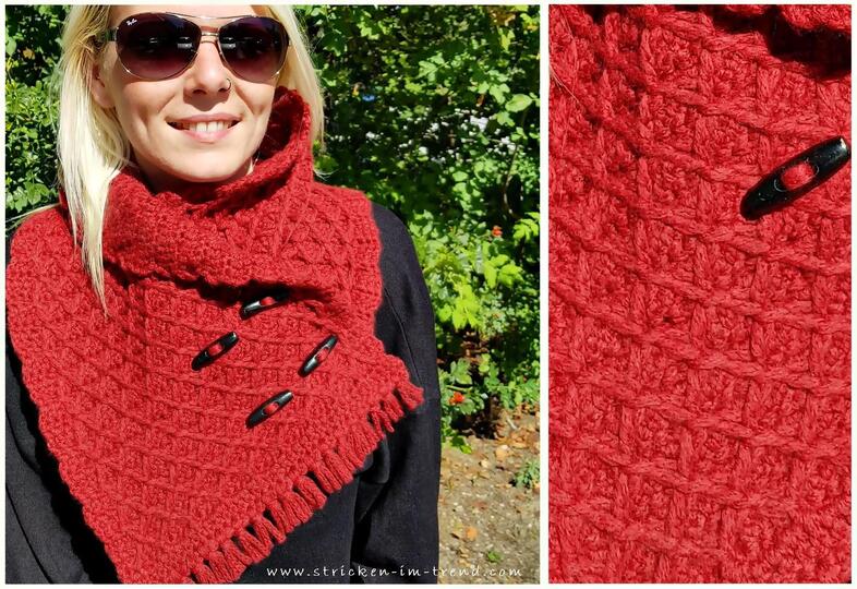 Crochet Pattern for Cowl with Fringes | Neckwarmer #5