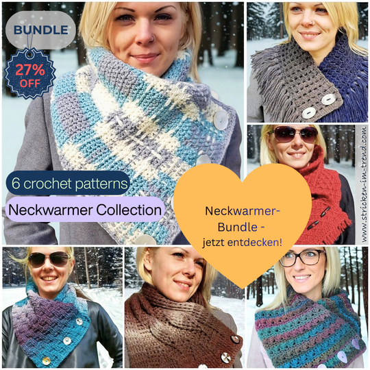 Crochet Pattern for Cowl with Fringes | Neckwarmer #5