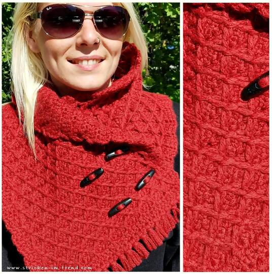 Crochet Pattern for Cowl with Fringes | Neckwarmer #5