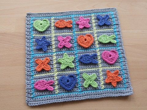 Häkelanleitung für Sudoku 4x4