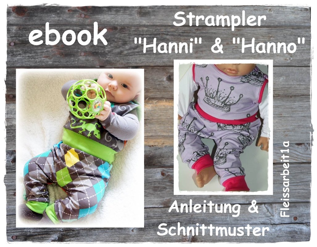 E-Book/ Nähanleitung Strampler "Hanni &amp; Hanno"