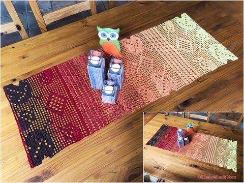 Häkeln / Tischläufer "Herbstgefühle"