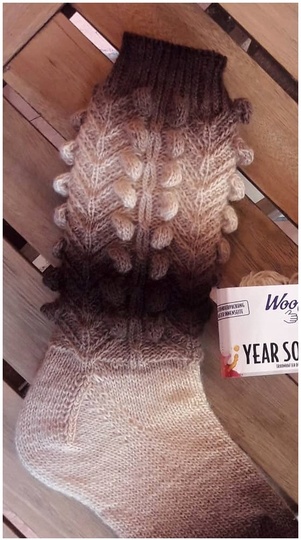 Socken Pralinen-Reigen stricken - mit Größentabelle von Baby bis Herrengröße