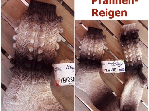 Socken Pralinen-Reigen stricken - 38/39 - 40/41