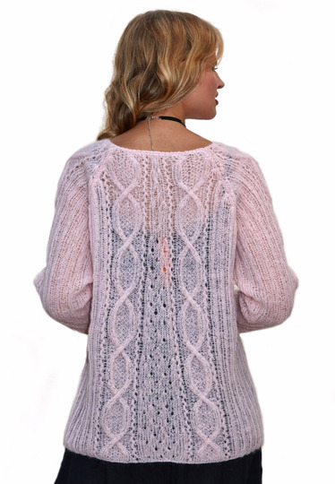 Strickanleitung Raglan-Pulli Rose