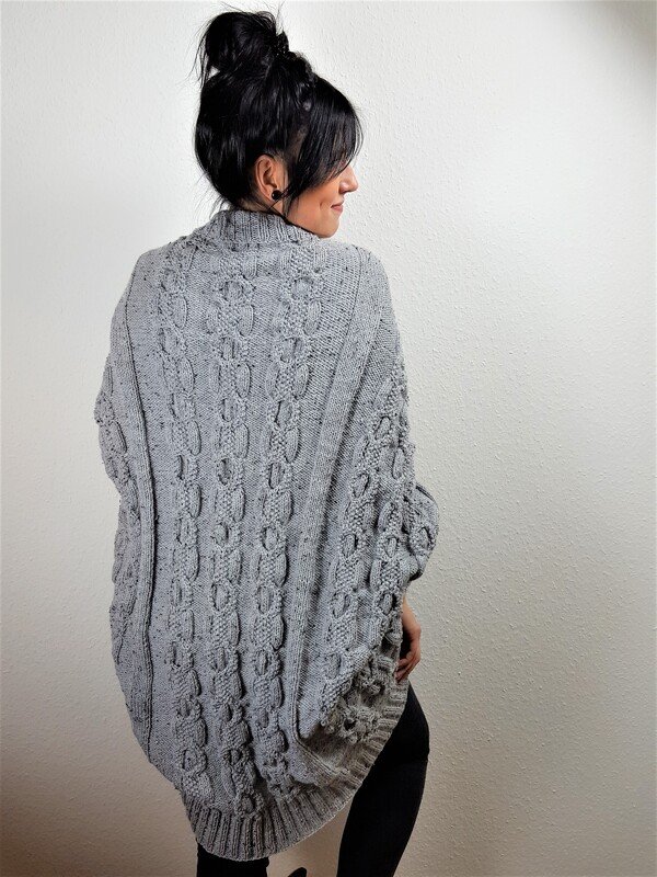 125 Strickanleitung Cardigan Seelenwärmer Kuschelzeit oversize - Bild 3