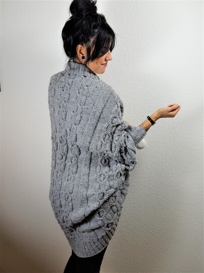 125 Strickanleitung Cardigan Seelenwärmer Kuschelzeit oversize