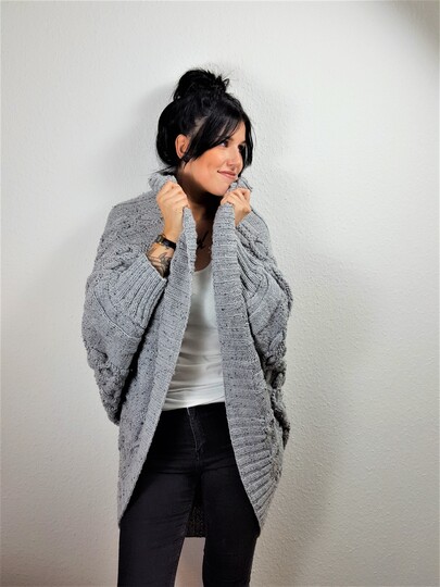 125 Strickanleitung Cardigan Seelenwärmer Kuschelzeit oversize