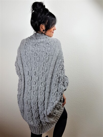 125 Strickanleitung Cardigan Seelenwärmer Kuschelzeit oversize