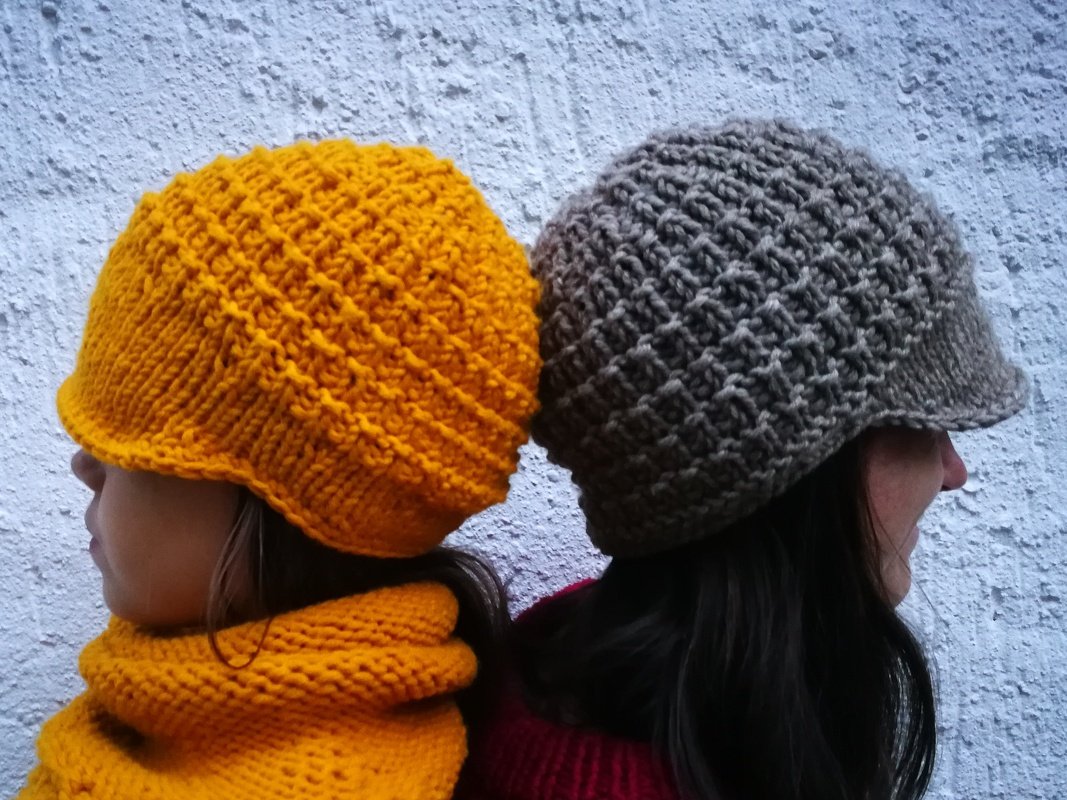 Strickanleitung Schirmmütze "Herbstzauber" - Bild 2