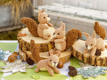 Gehäkelte Eichhörnchen