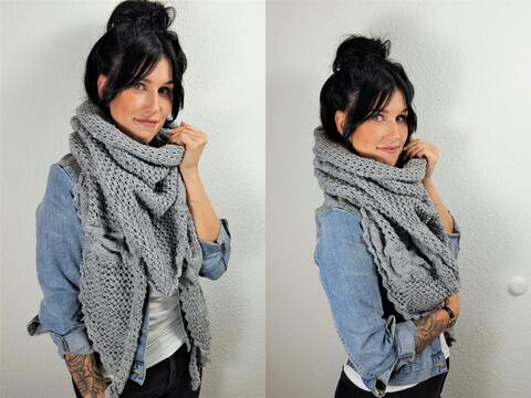 126 Strickanleitung Tuch Hipster  Herbstgefühle