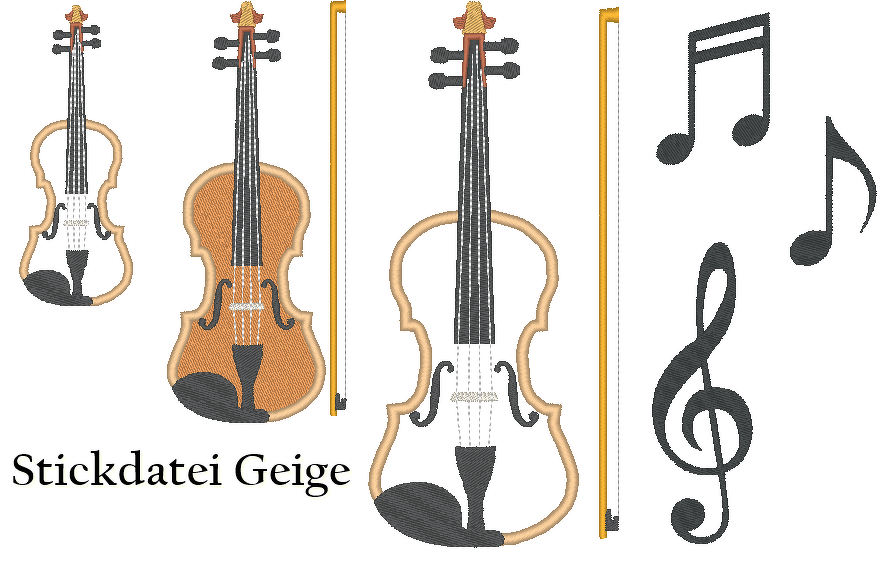 Geige Stickdatei