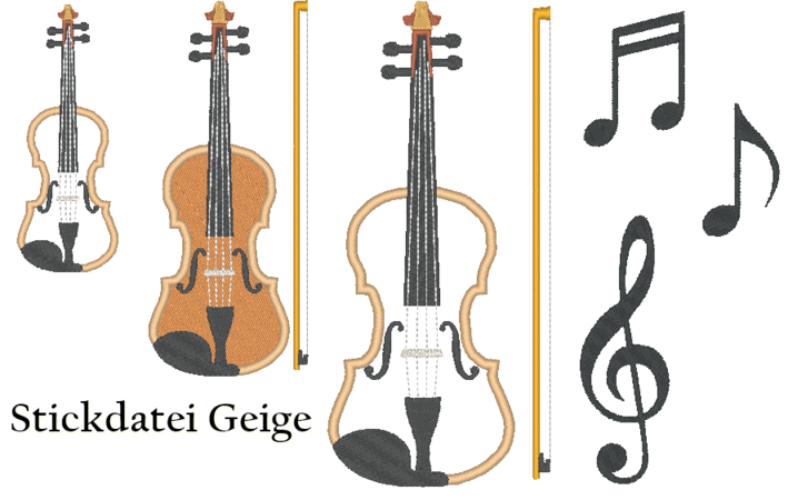 Geige Stickdatei